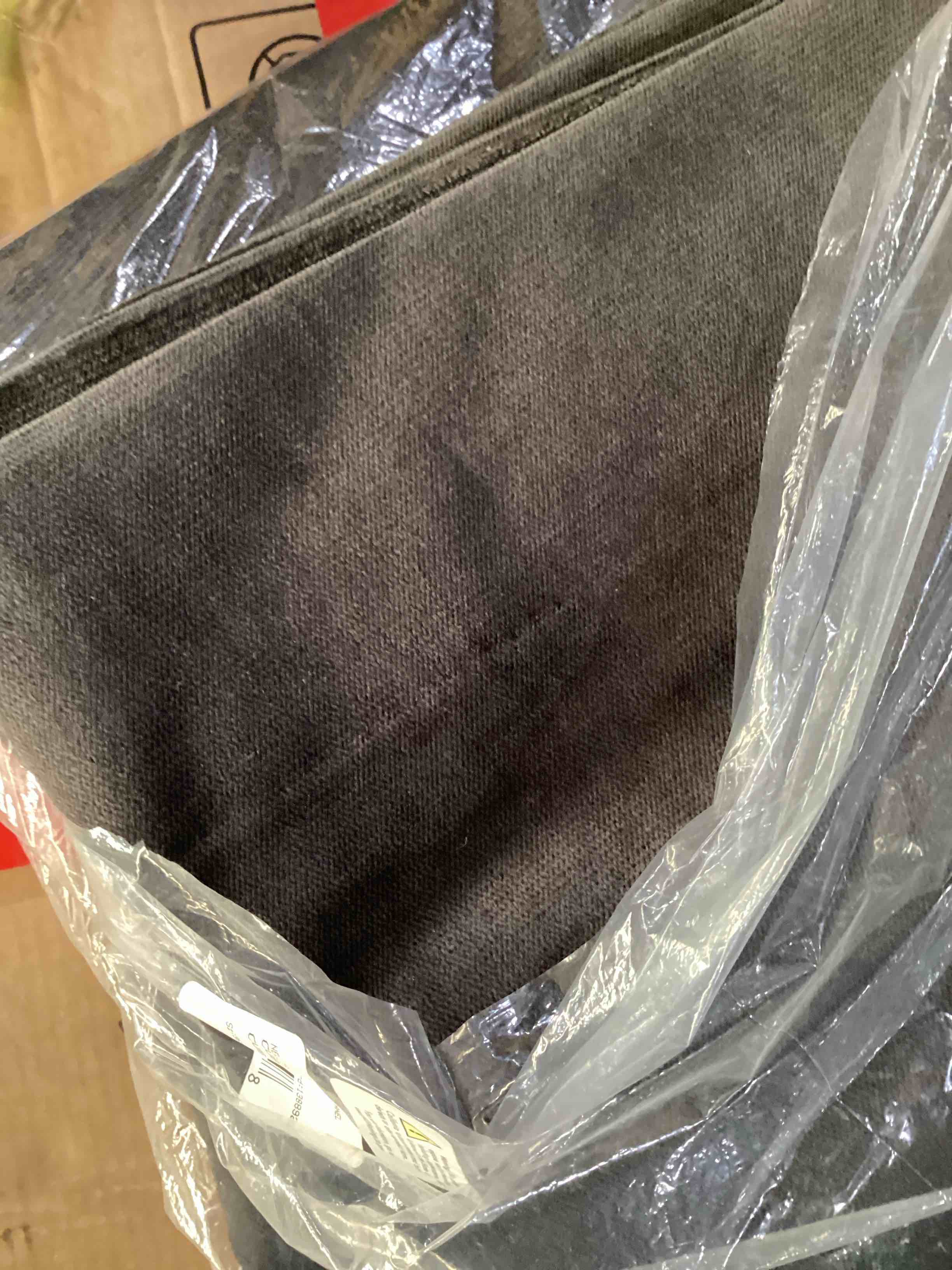NELLIS VELVET CURTAIN PANEL IN CHARCOAL