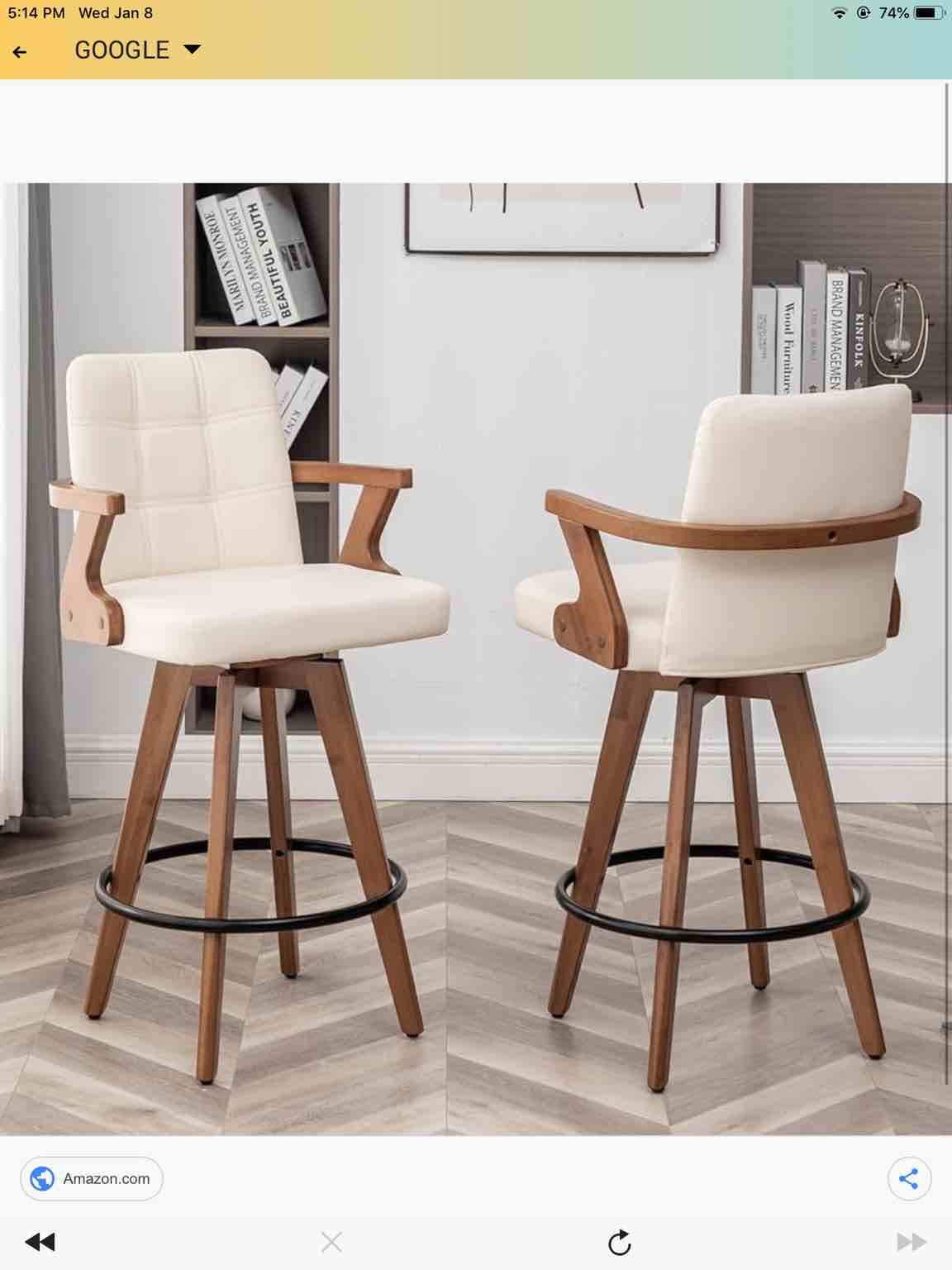 MEKLIBA beige bar chair