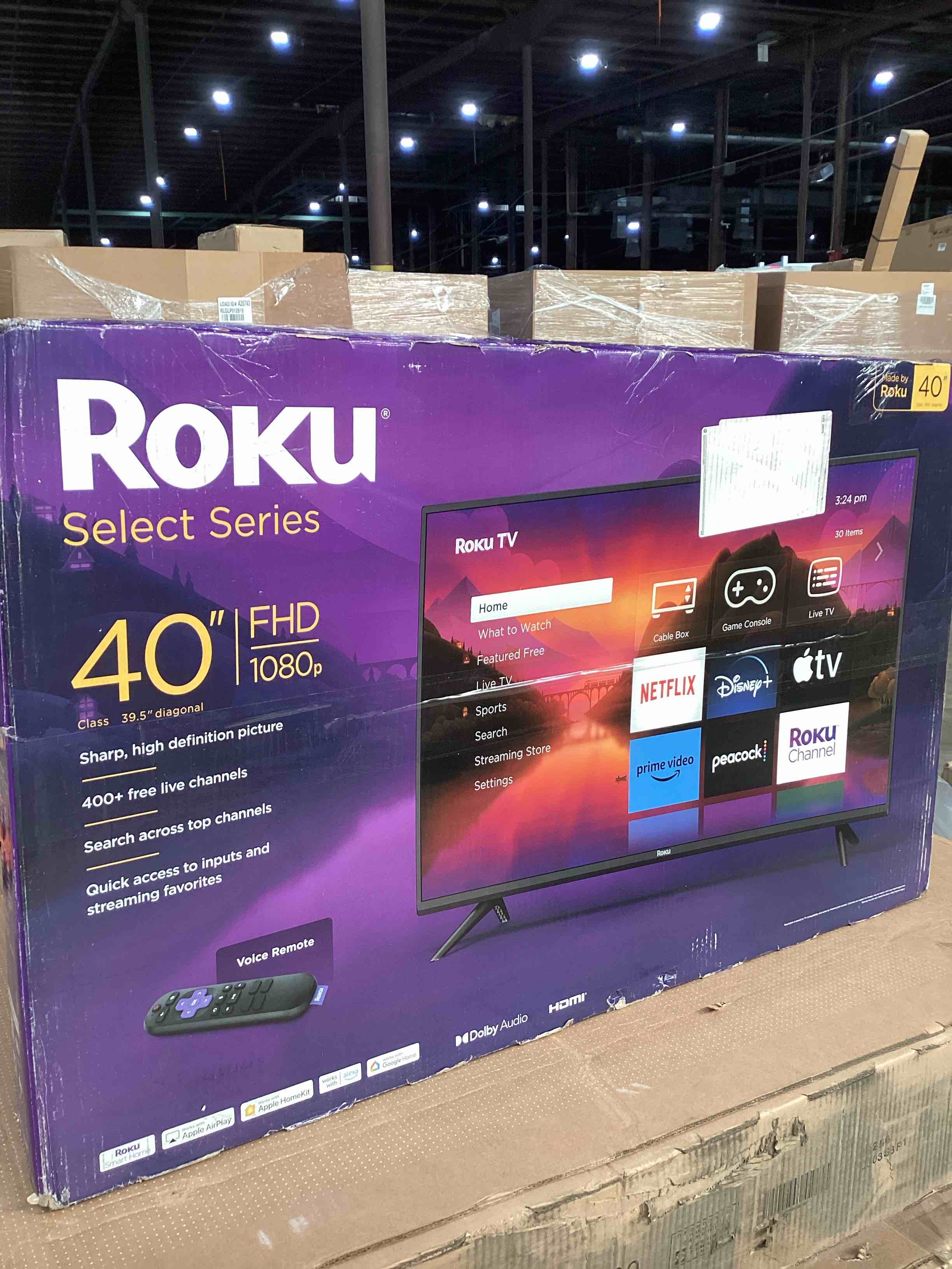 Roku Smart TV – 40-Inch Select Series 1080p Full HD RokuTV with Roku ...