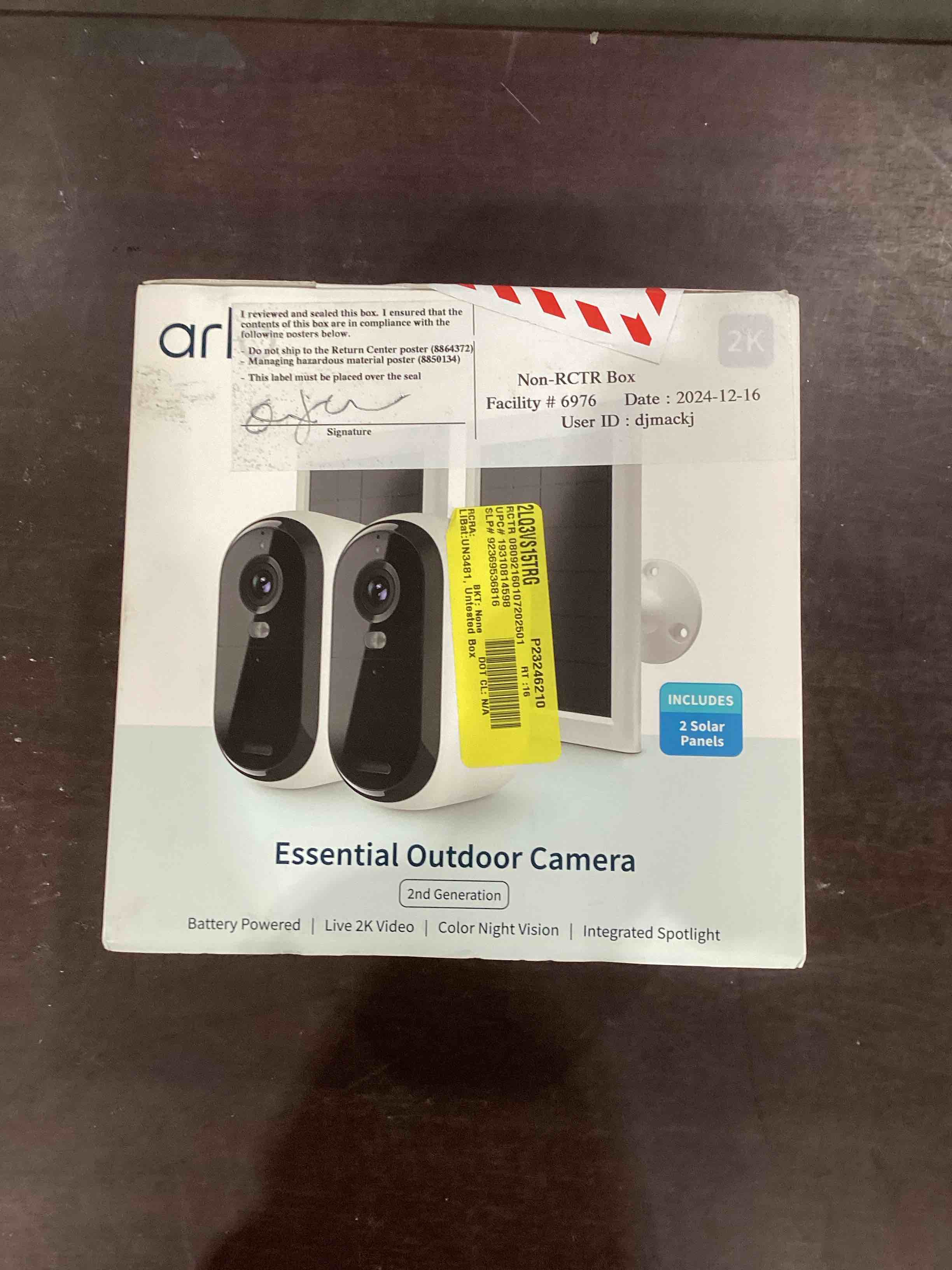 ARLO smart doorbell/camera