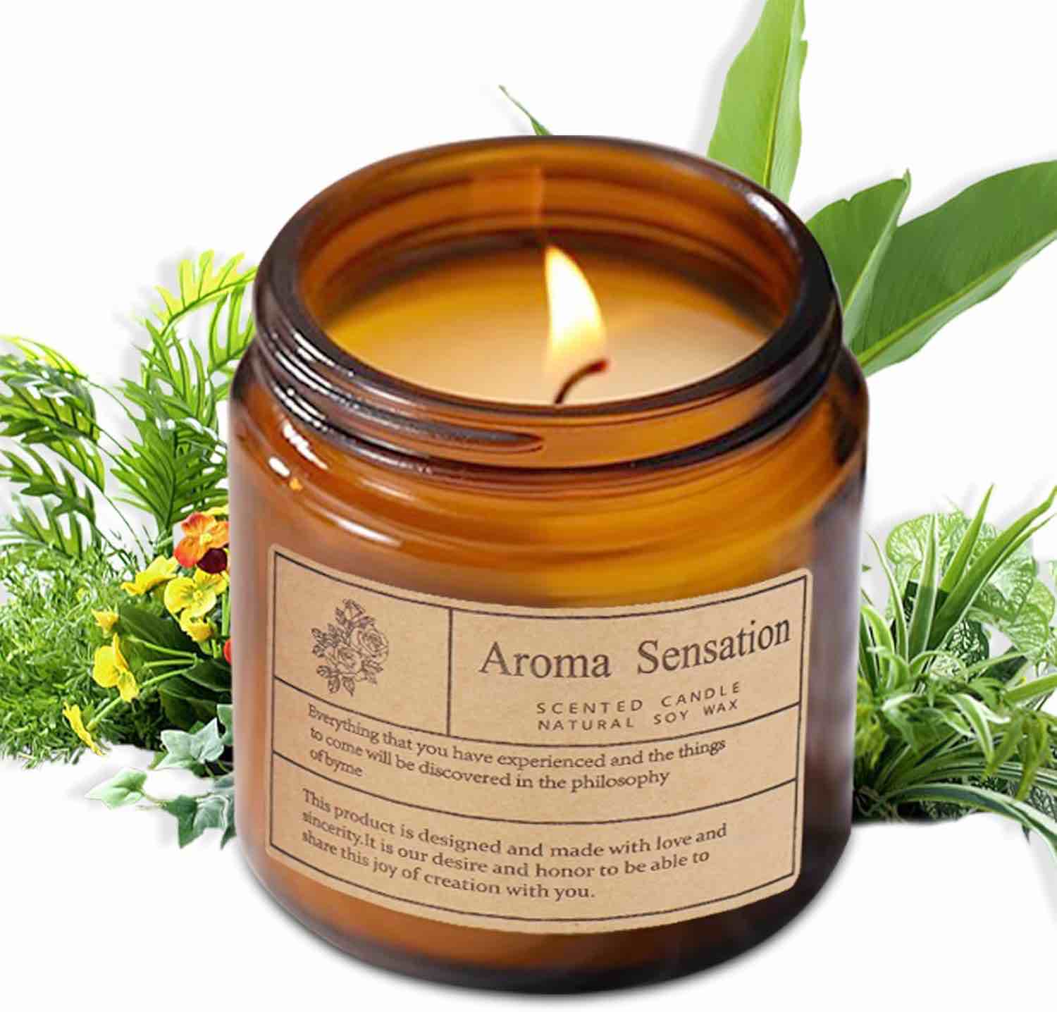 delicate aroma lavender scented candle