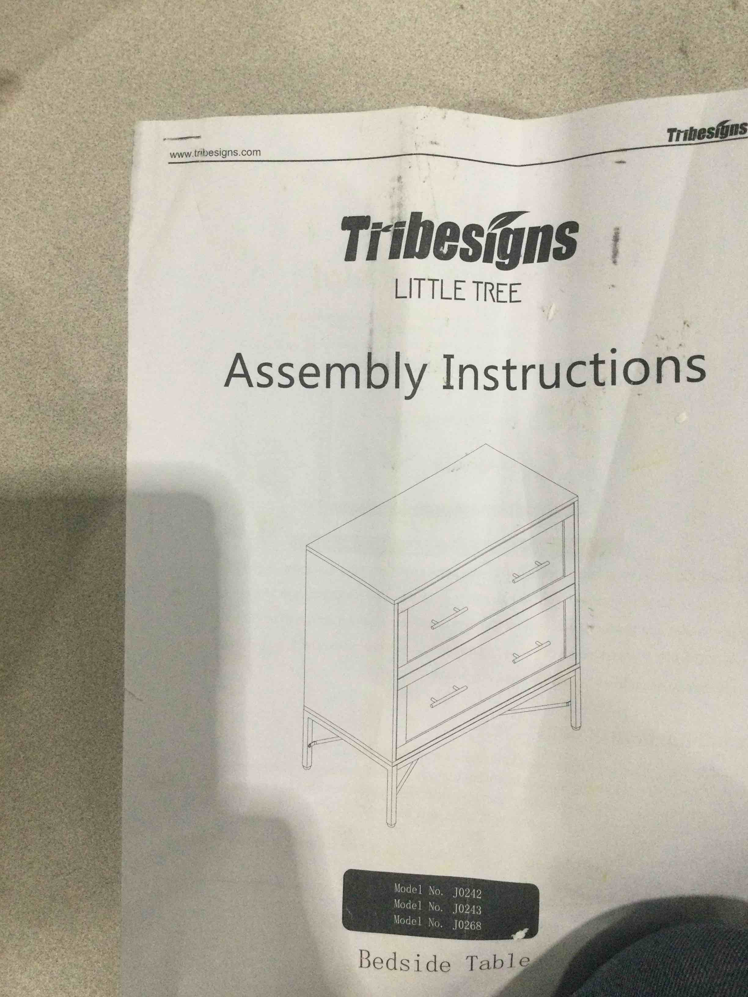 tribesigns little tree bedside table