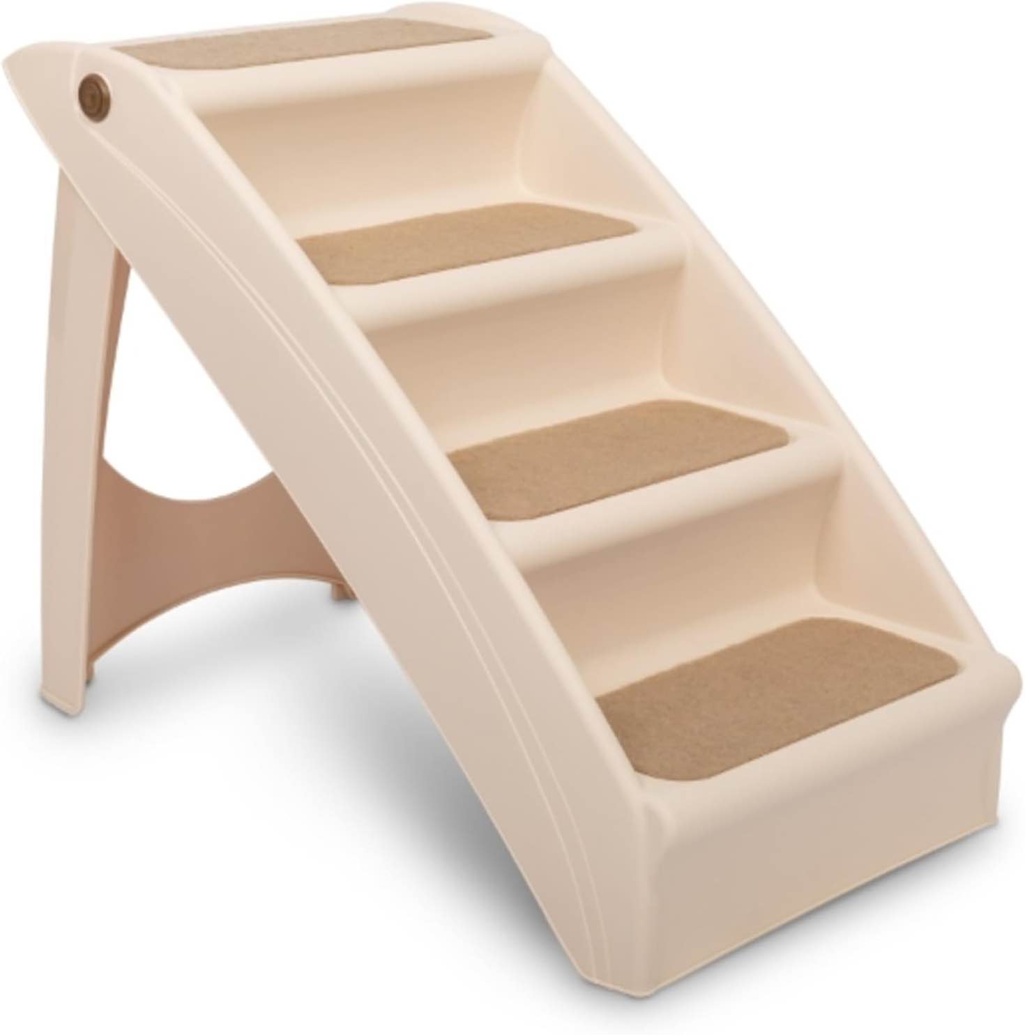 Cozy Up Folding Pet Steps Beige 