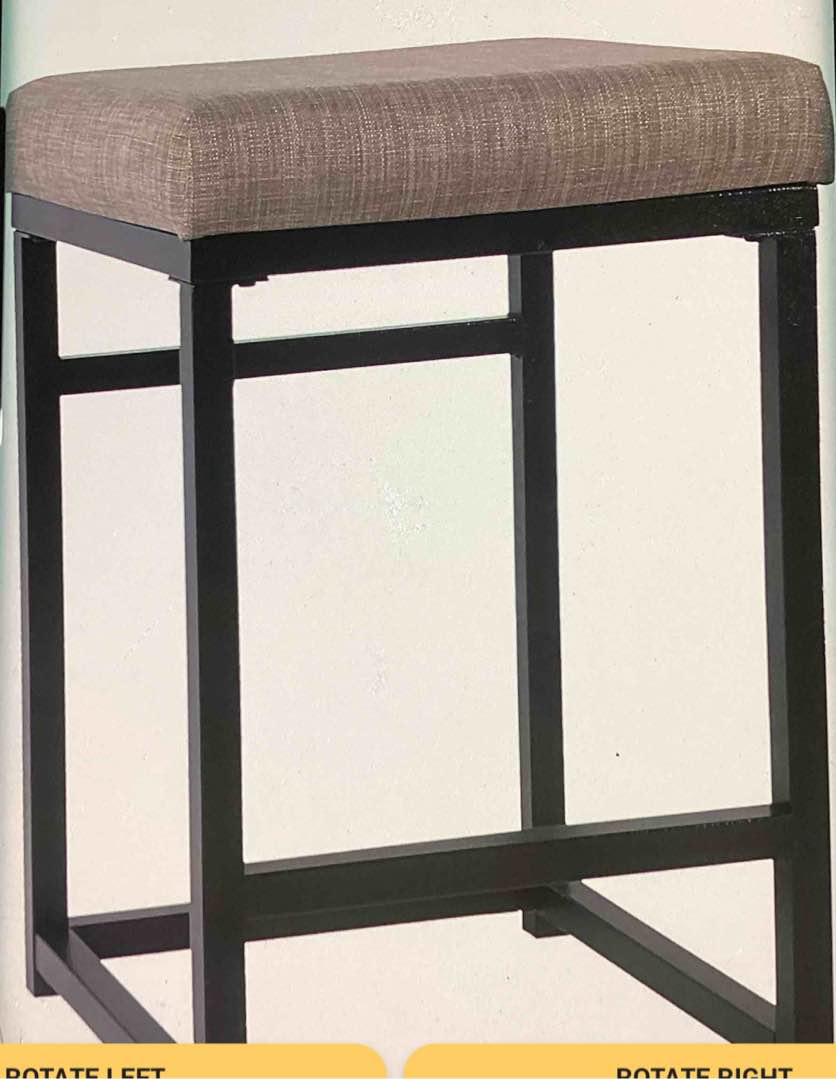 Home Decor Bar Stool Beige *Maybe missing hardware and has few scratches on the legs *