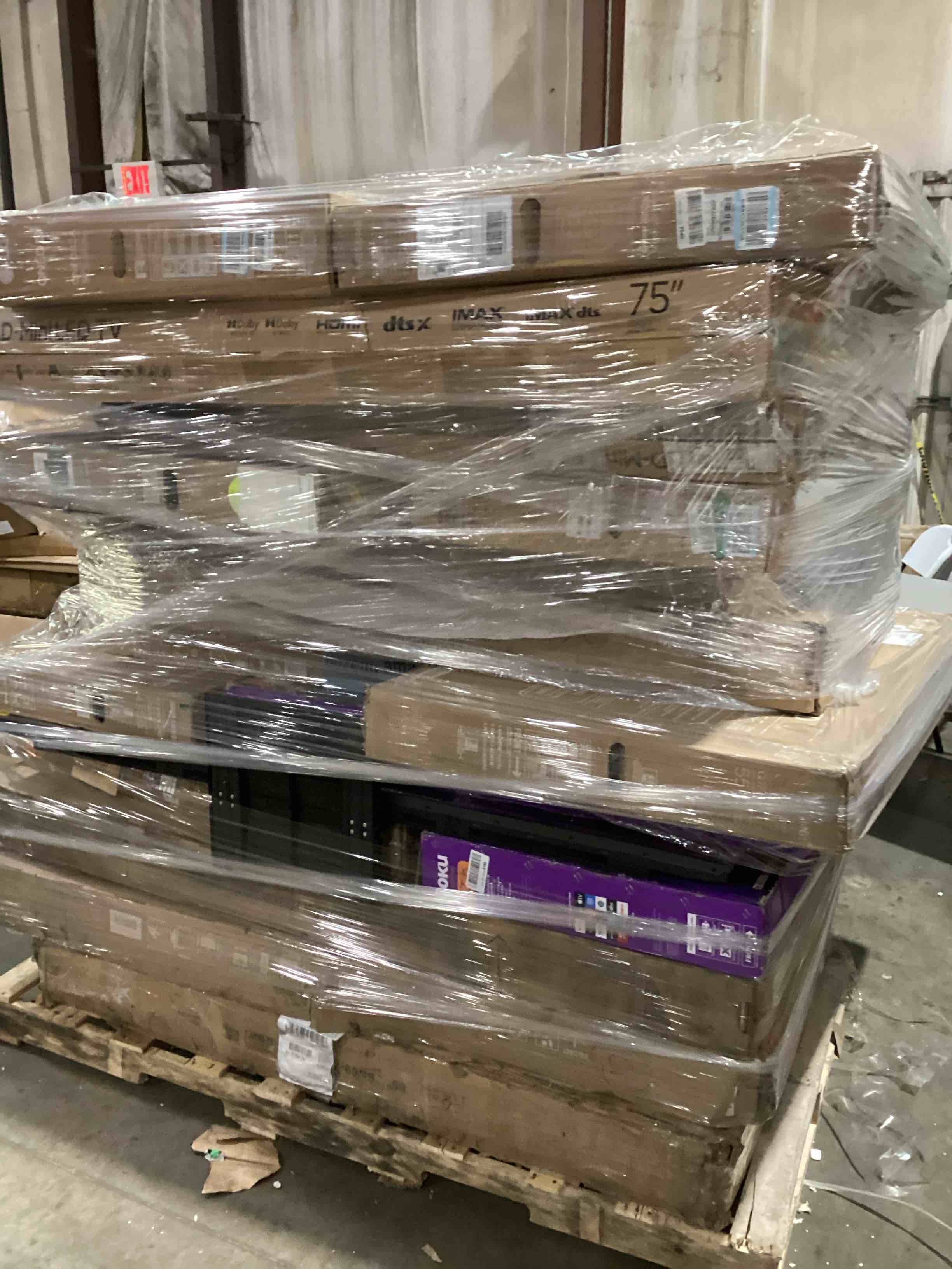 Pallet of broken TV’s
