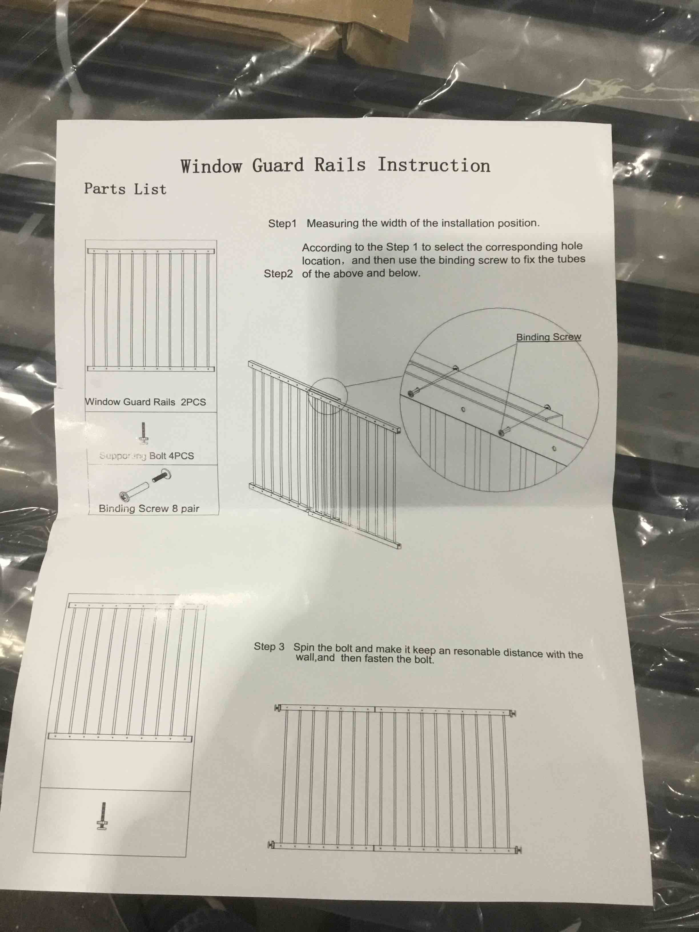 Window Guard Rails