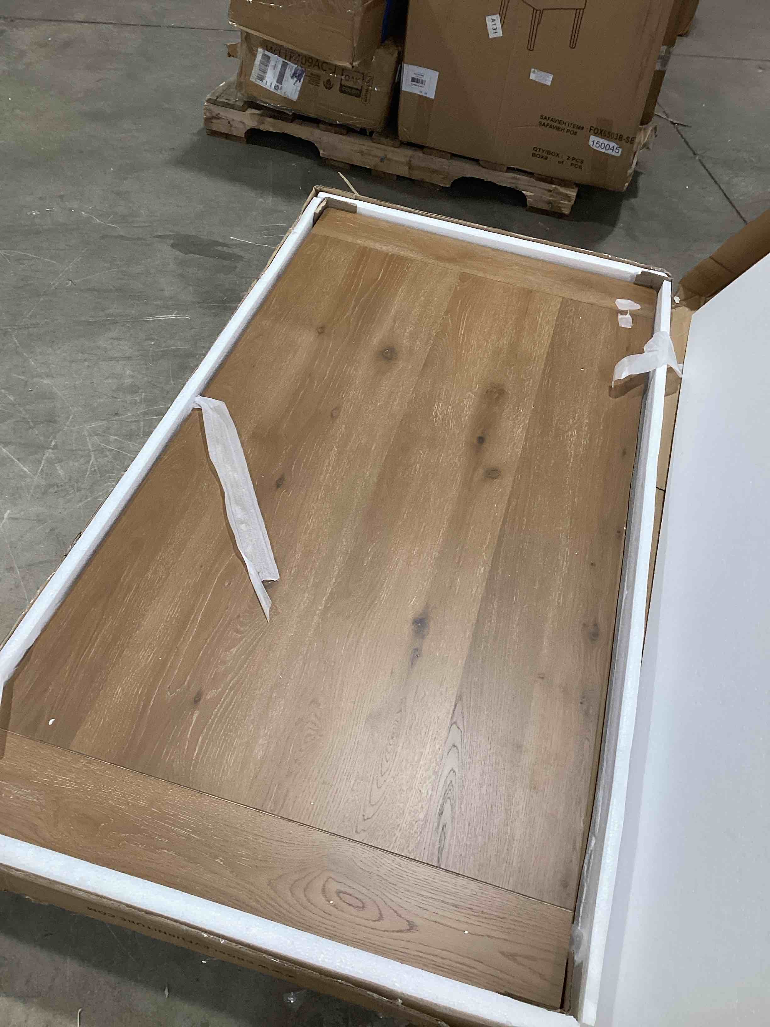 Condition photo showing Good Condition for *****grain & grove davie 72 inch rectangular dining table, wooden table for kitchen/dining room, home office, living room furniture, pecan