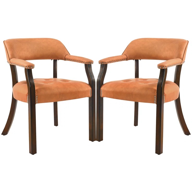 Derrie Tufted Arm Chair Dining Chair