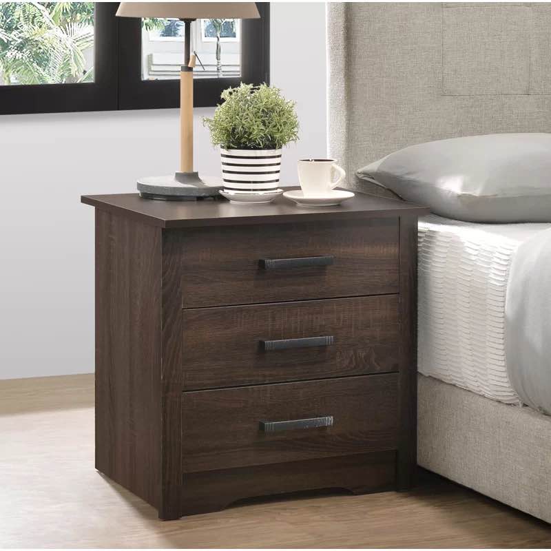 Agon 3 - Drawer Mid Century Modern Nightstand