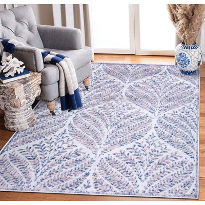 Rectangle Marthenia Southwestern Machine Woven Polypropylene Indoor / Outdoor in Ivory