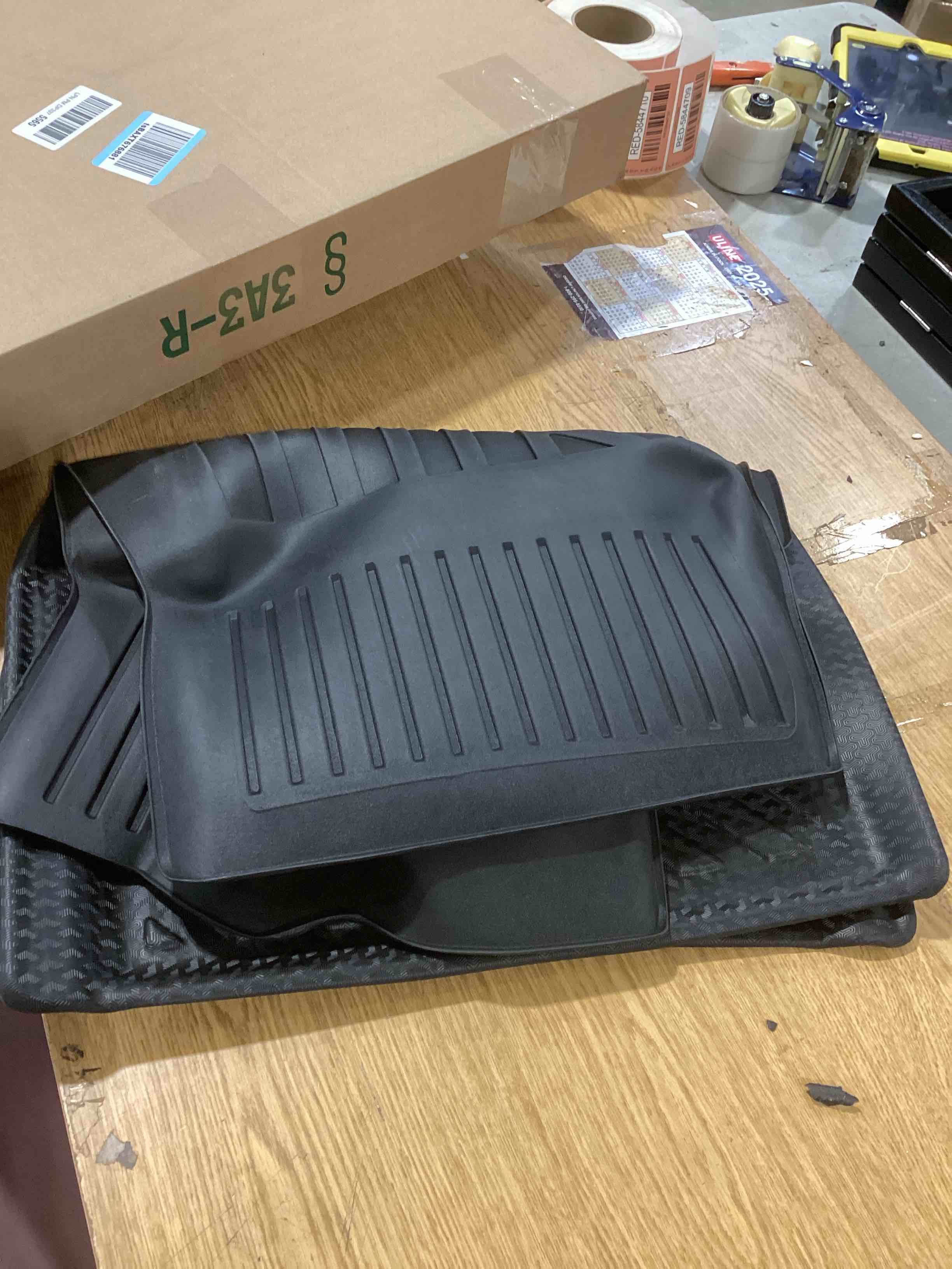 Mixsuper 1st Row Floor Mats Compatible with 2020-2023 Chevrolet Corvette C8 All Weather Custom Fit Floor Liners First Row Mat Liner Set Black