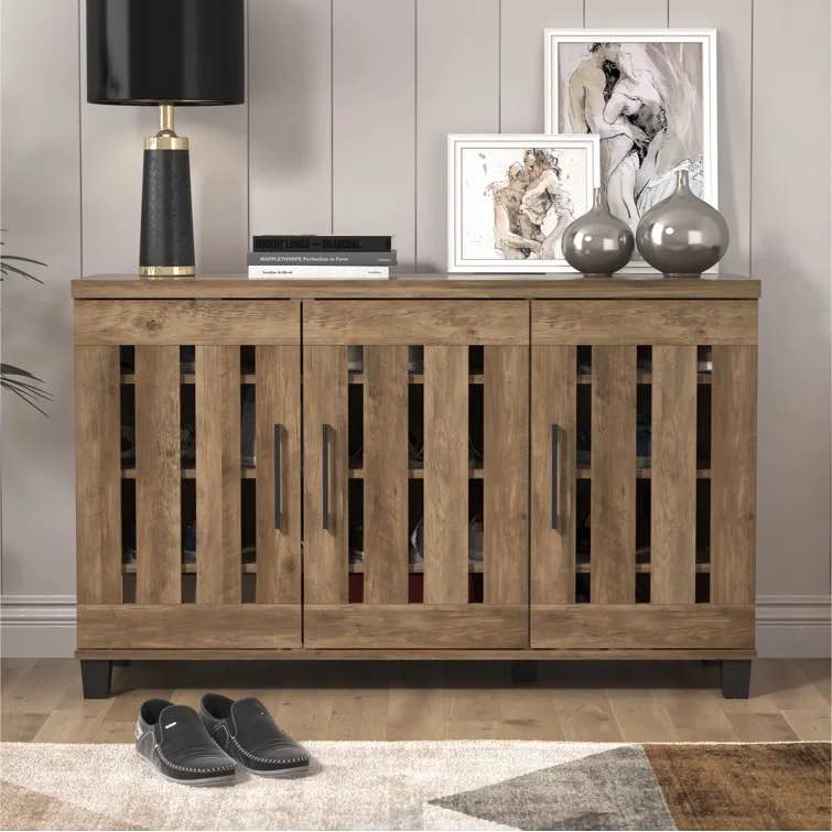 Banos 16 Pair Shoe Storage Cabinet