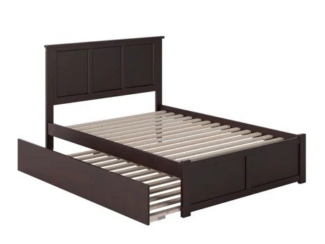 Incomplete Lampley Solid Wood Platform Bed with Trundle by Harriet Bee