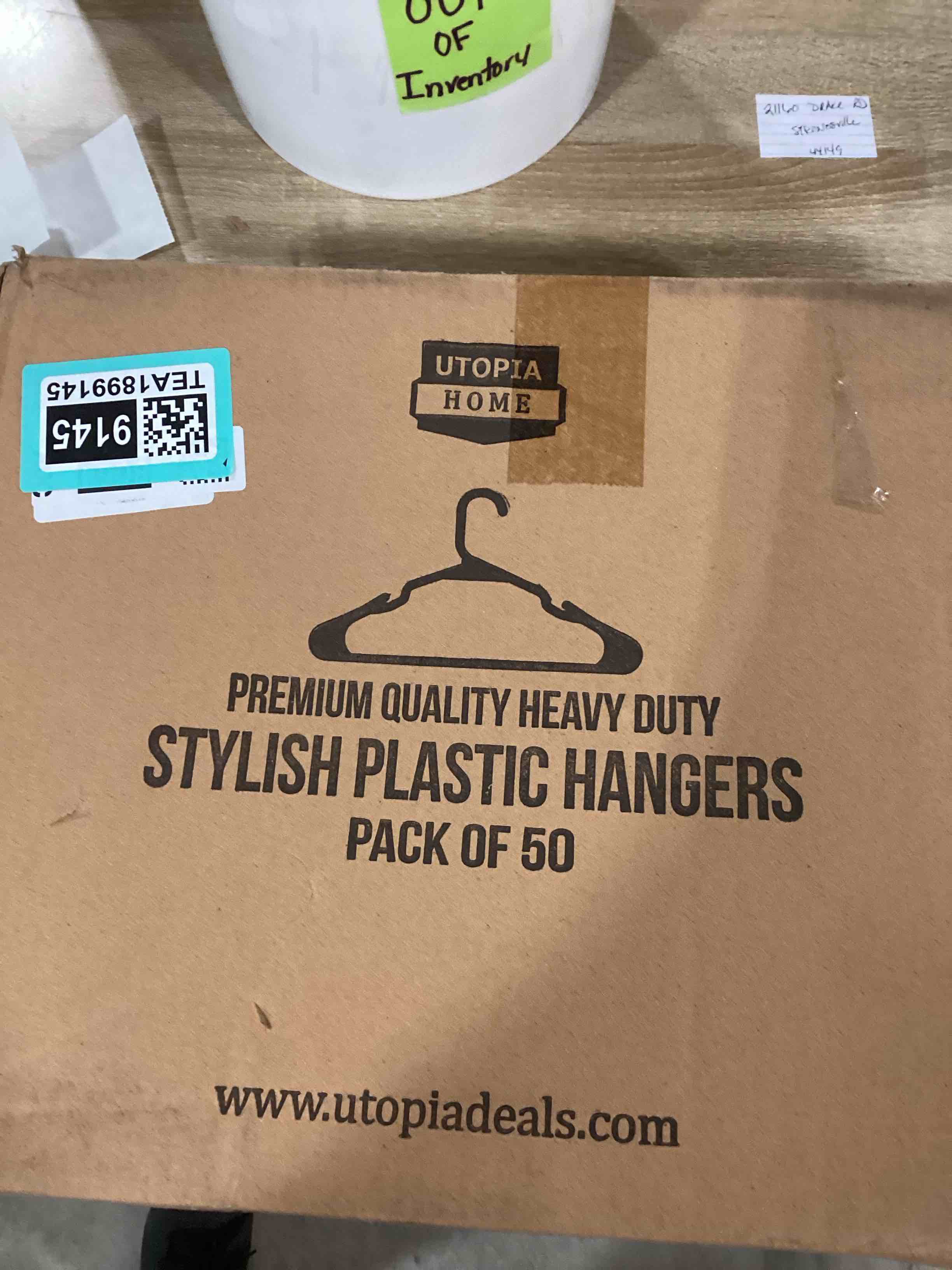Plastic hangers