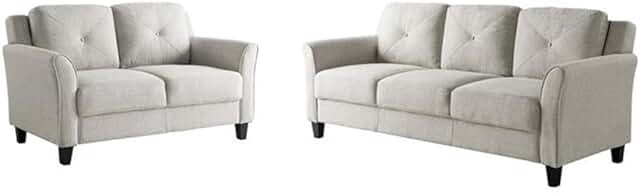 Long Seat Frame & Long Back Frame & Bed Frame & Back Cushions Beige