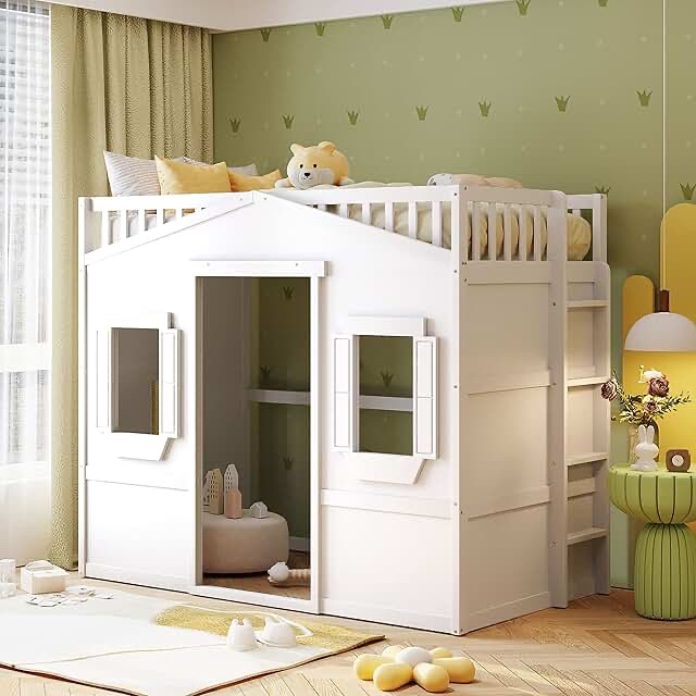twin house bed