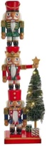 kurt adler 18-inch battery operated nutcracker with light up tree
