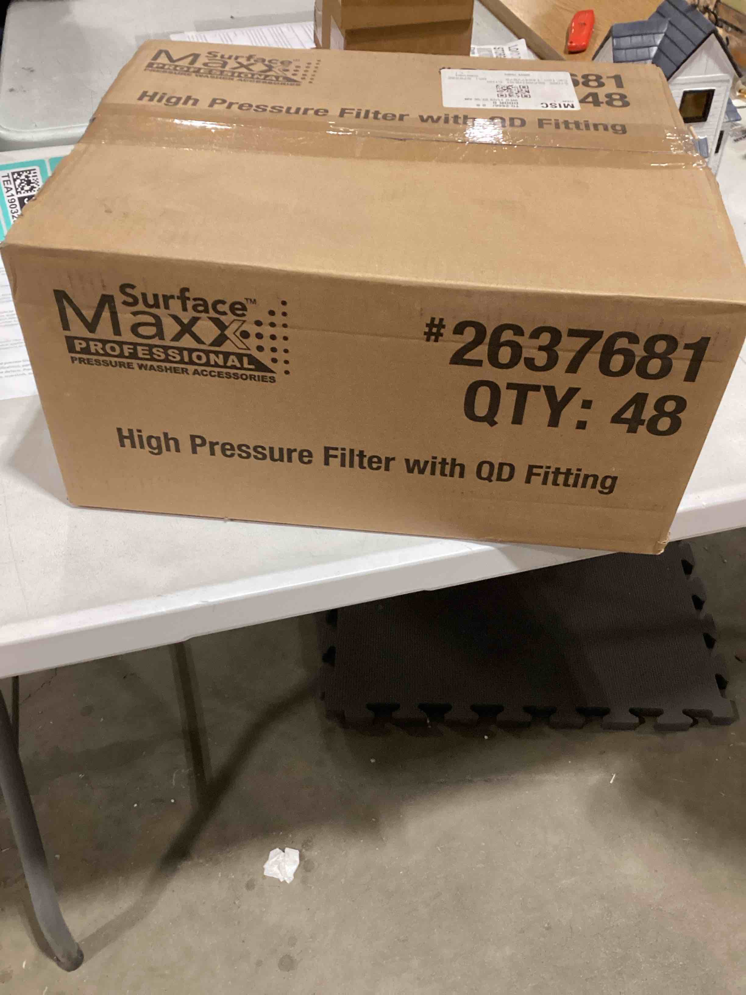 high pressure filter with qd fitting