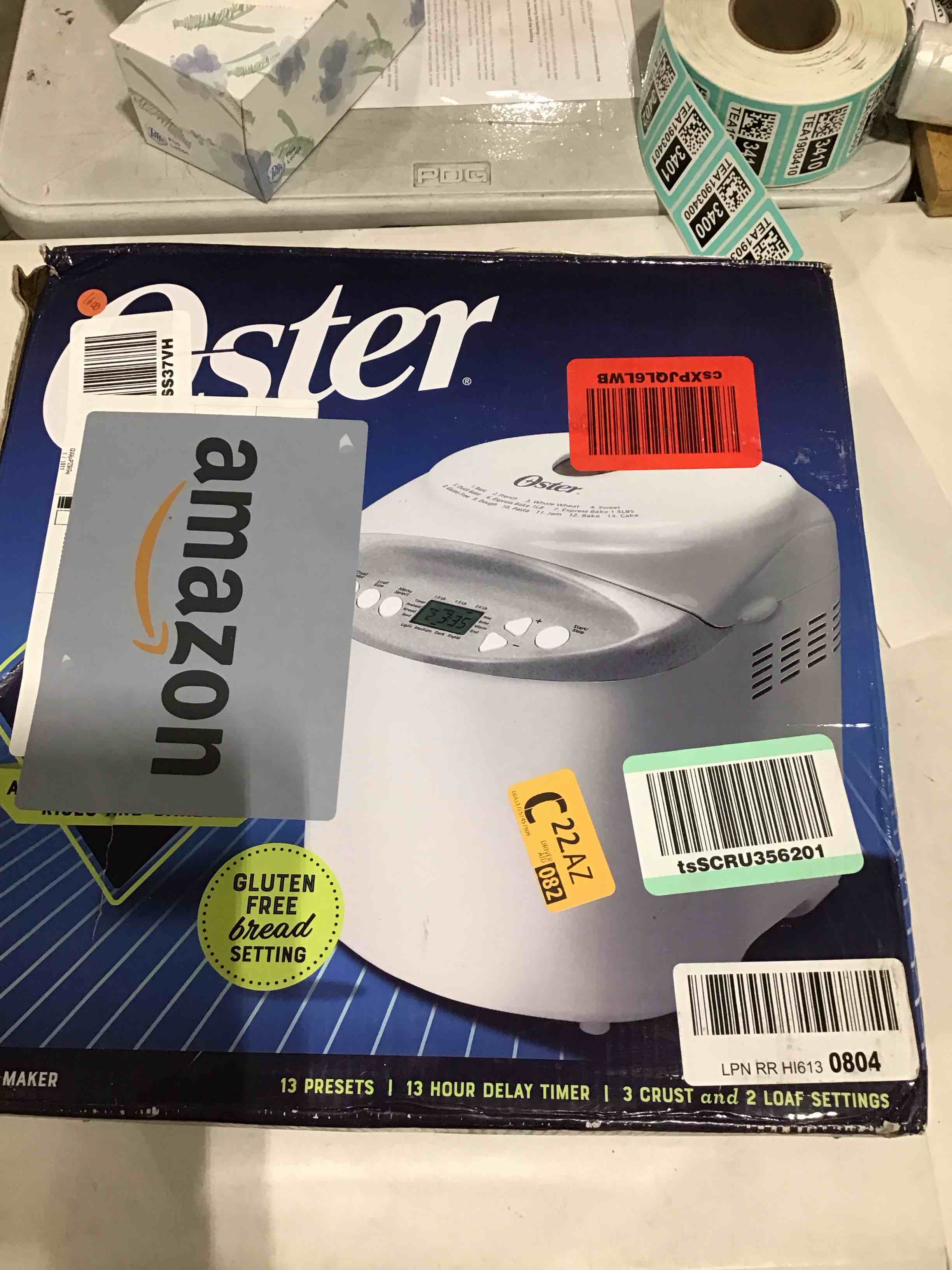 oster 2lb bread maker 