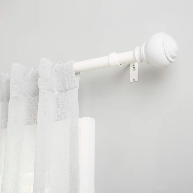 Lauren Ralph Lauren Markel 1" Window Curtain Rod and Finial Set, Adjustable