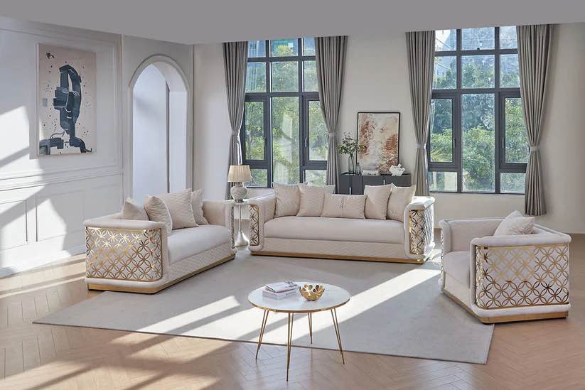 rosdorf park new S3390 Riya cream sofa