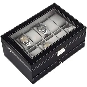 Double 12 Slot Watch Watch Box