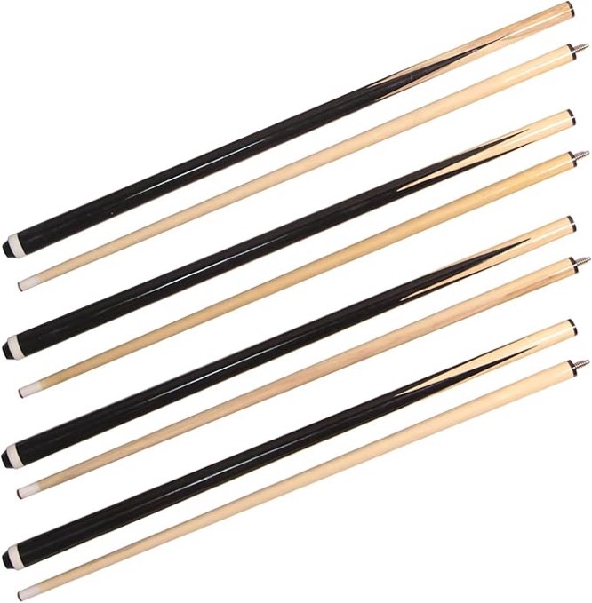 HMQQ Pool Cue Stick/Billairds cue Stick ?Pool Stick 58" Set of 2/Set of 4 /Set of 4 20OZ, 48" Set of 2/ Set of 4,36" one Piece, Set of 4 with Different Weight/Size/Quantity