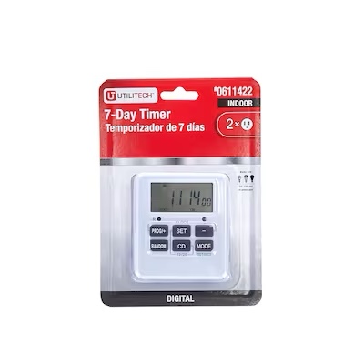 utilitech indoor 7 day digital timer