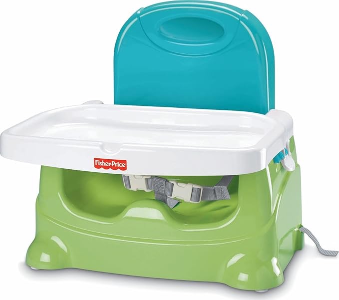 Similar To Stock Photo Fisher-Price Booster Seat Blue/Green/Gray