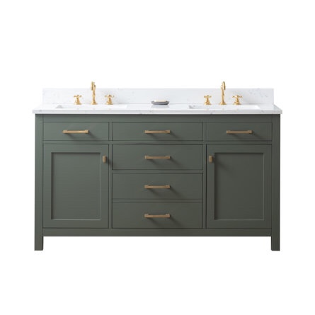 Breakwater Bay Saur 60'' Double Bathroom Vanity