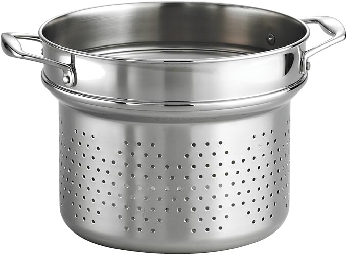 Tramontina Gourmet Tri-Ply Clad 8 qt. Stainless Steel Pot Insert with ...