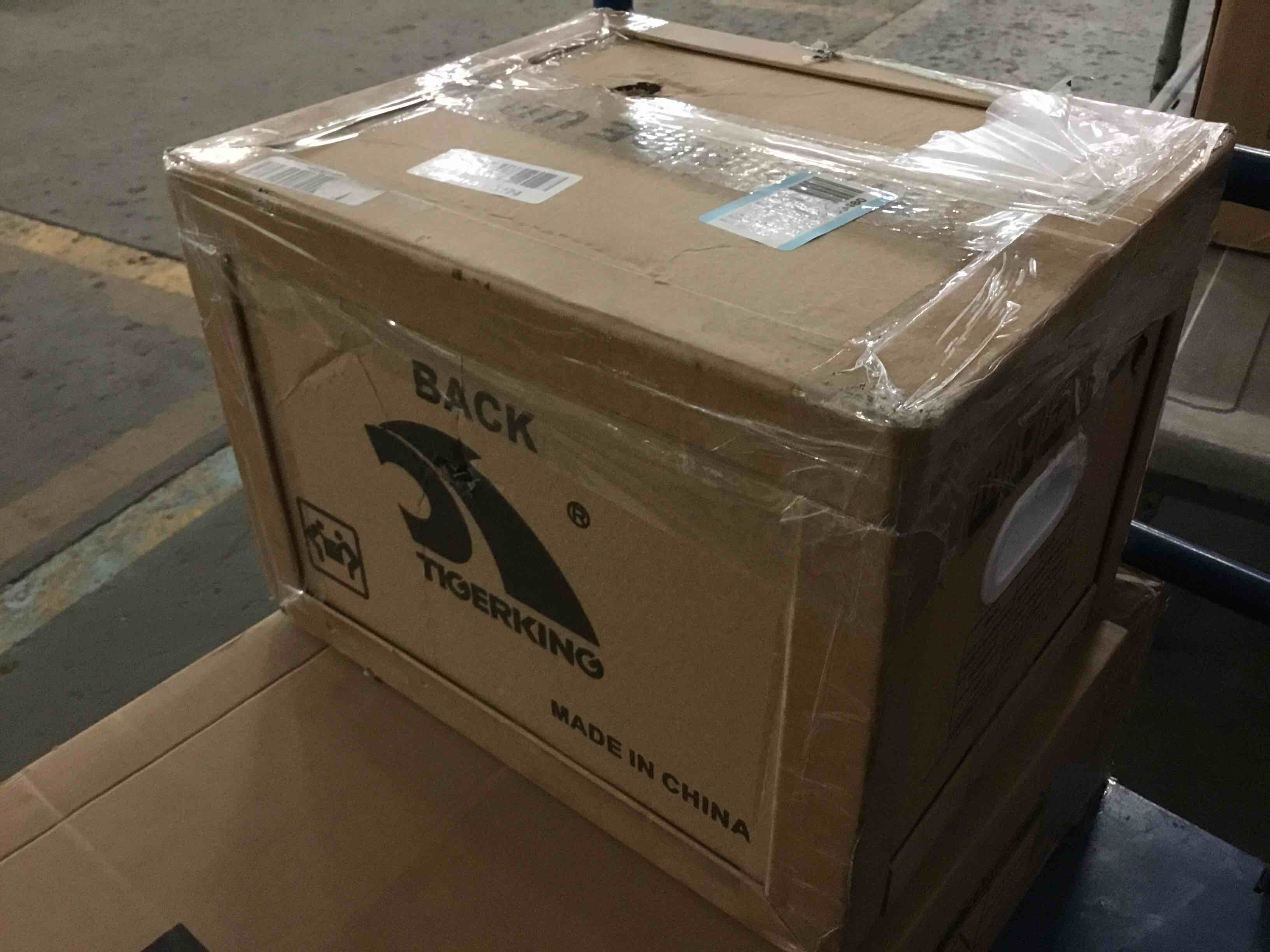 Condition photo showing Good Condition for tigerking 1.2 cu ft small safe box, white security safe with digital keypad, 2-bolt anti-theft locking bolts, removable shelf, easy setup for closet, apartment, dorm, home office lk-white