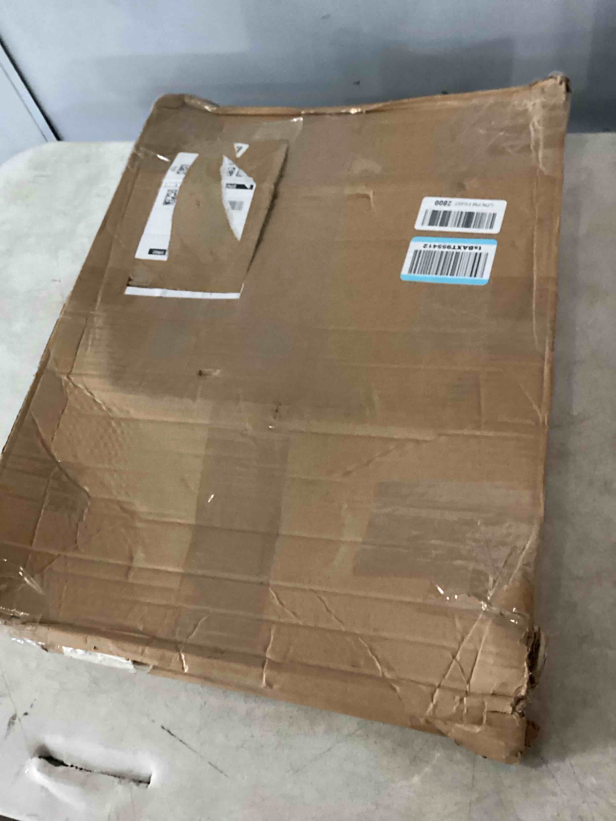 Condition photo showing As Is for large cat carrier 24"x16.5"x16.5" portable dog crate for small medium dogs collapsible traveling pet crate with collapsible bowl 24"x16.5"x16.5" (no litter box) blue