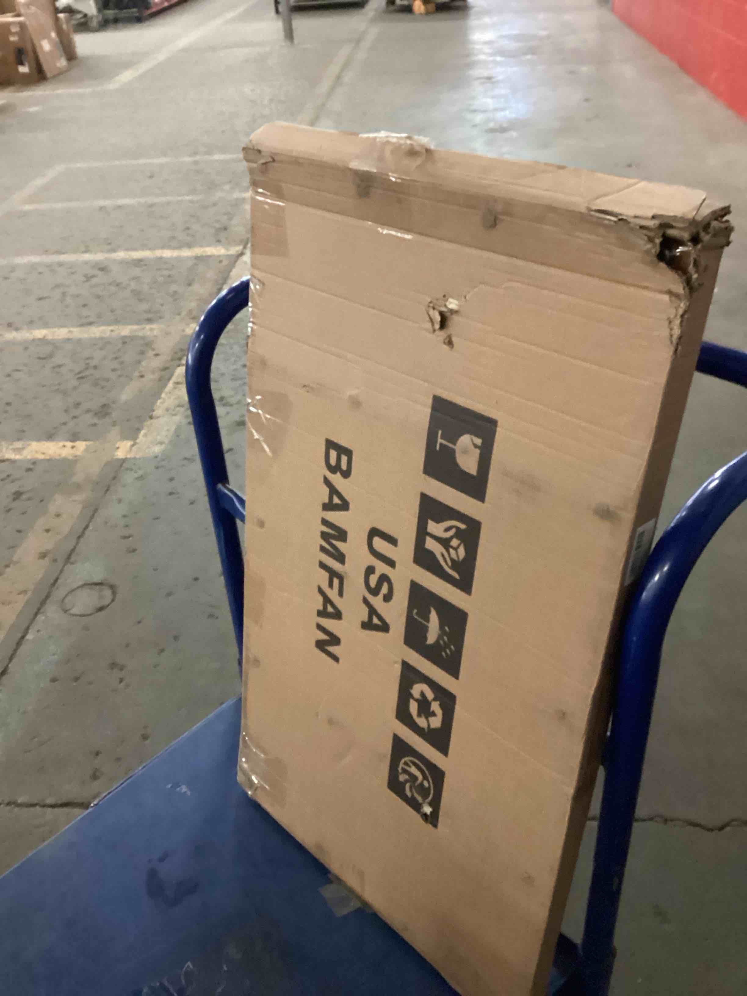 Condition photo showing New/Like New for bamfan bath mat for bathroom luxury shower - non-slip bamboo wooden waterproof floor mat for indoor or outdoor use 617-bwbm