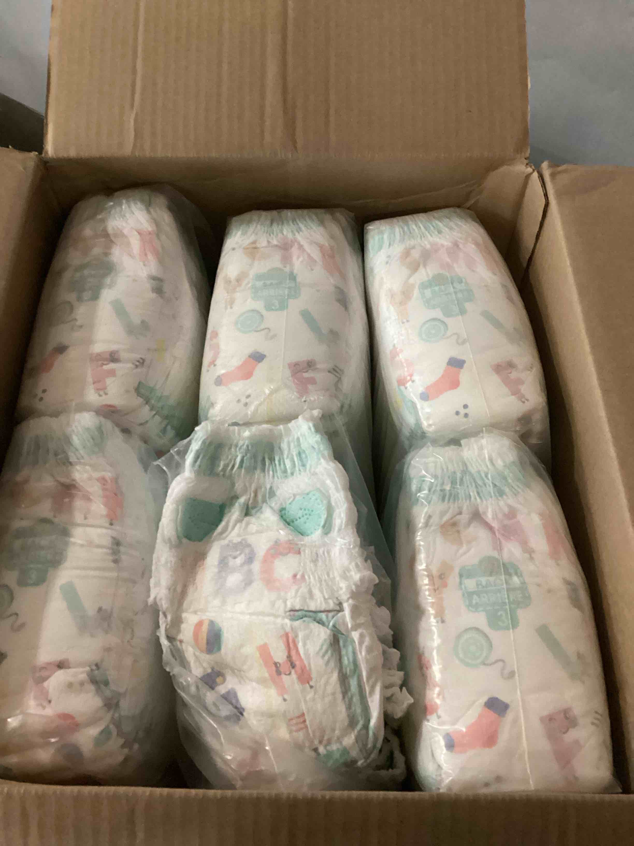 Condition photo showing As Is for pampers diapers - cruisers 360 - size 3, 168 count, babyproof, up to 100% leakproof pull-on diaper (packaging may vary)