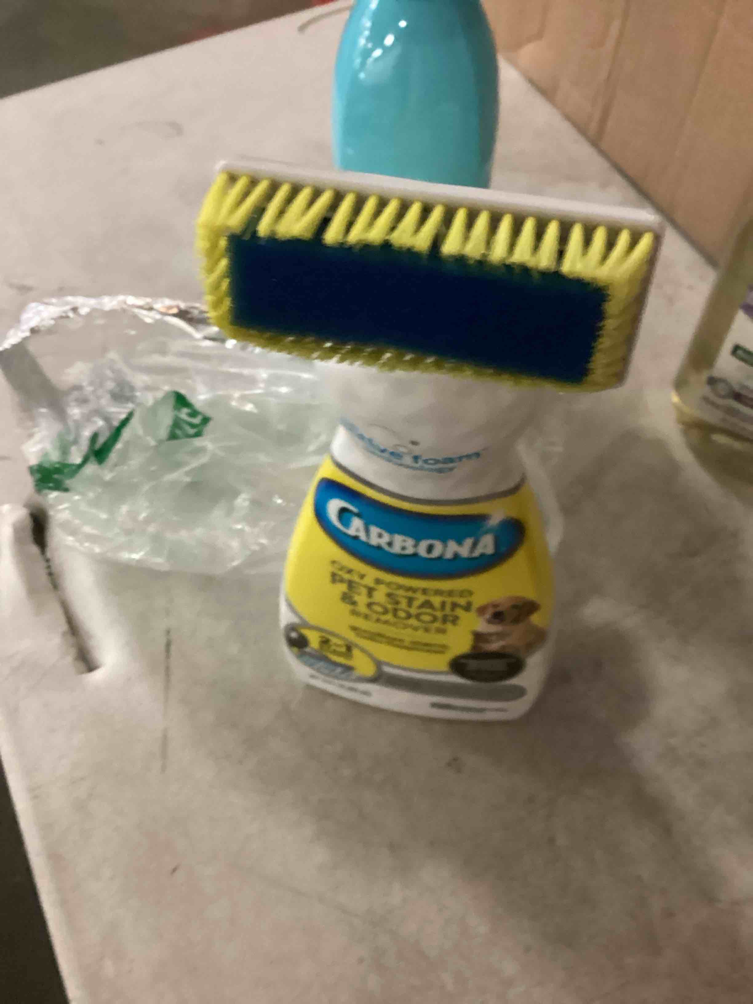 Condition photo showing As Is for carbona 2 in 1 oxy-powered pet stain