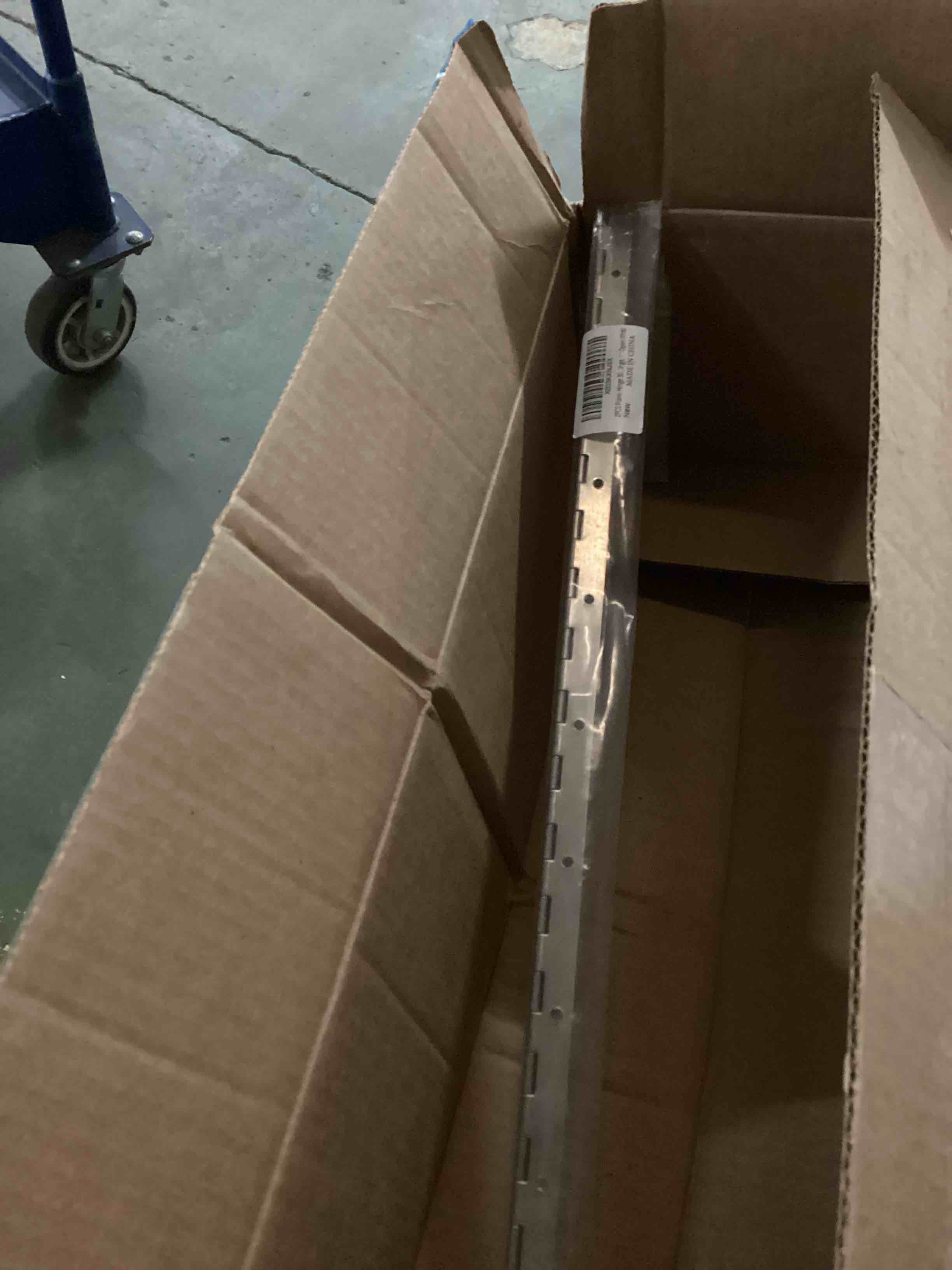 Condition photo showing Good Condition for (1 piece only)2pcs piano hinge 30 inch x 1 inch open width stainless steel continuous & piano hinge heavy duty piano hinges, 0.039" leaf thickness, screw included 30in