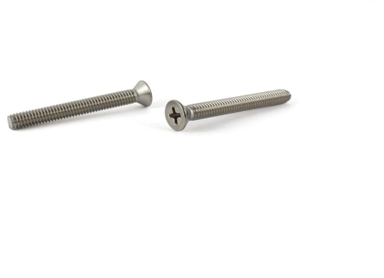 M6-1.0 x 20 mm Machine Screws/Phillips/Flat Head/Steel/Zinc / DIN965 / 3,500 Pc