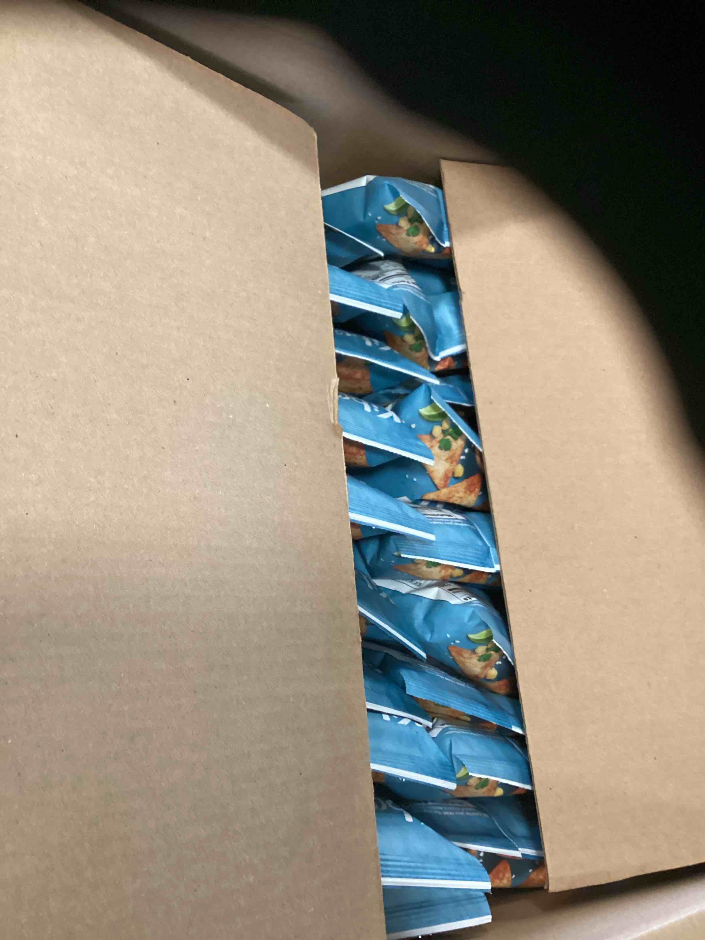 Condition photo showing New/Like New for Case of 80 Kibo Chickpea Pico de Gallo Chips 1oz 