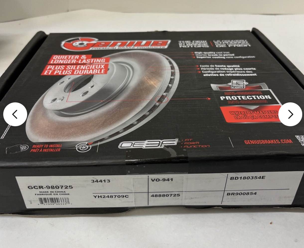 Disc Brake Rotor-Genius Coated Rotor Front Transit GCR-980725