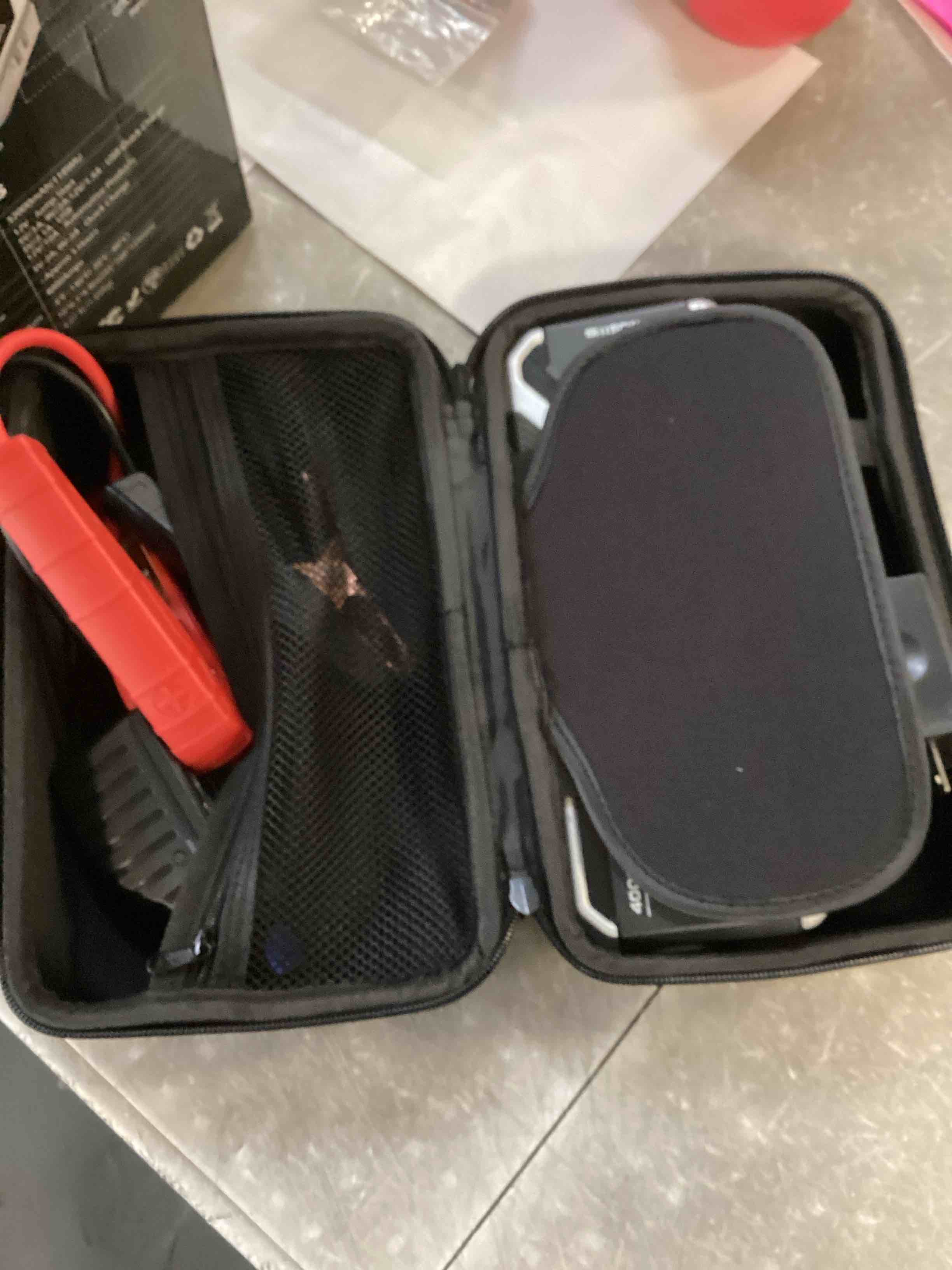 Condition photo showing Good Condition for car battery jump starter, autogen 4500a lithium box (all gas and 10.0l diesel engine), auto booster pack, portable charger pack with 12v dc output eva case