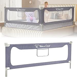 G TALECO GEAR Bed Rail for Toddlers, Stable Protective Bed Side Rails, Baby Bedrail Guard for Twin Full Queen & King Size Bed?74.8 inch?