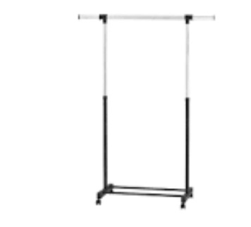 Adjustable Single Rod Garment Rack Black - Room Essentials™