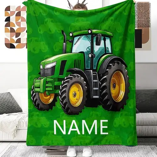  tractor blanket perfect lovers - soft fleece, 100% polyester, 51.18" x 59.05" (130cm x 150cm)