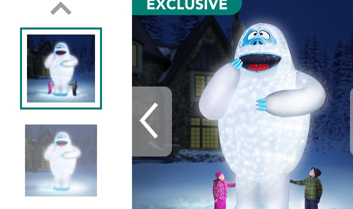 15' inflatable illuminated bumble