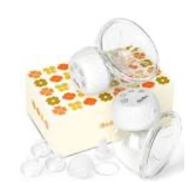 Hug Breast Pump Hands Free, Spa-Level Hands Free Breast Pump, Double-Sealed Flower Flange - 24mm, 2