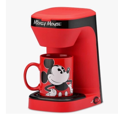 Disney Mickey Mouse 1-Cup Coffee Maker with Mug