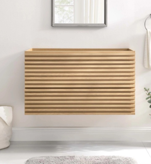 render 36" wall-mount bathroom vanity cabinet