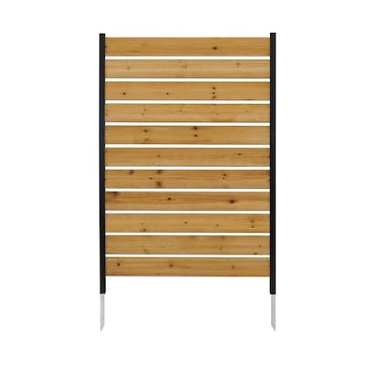 Enclo Privacy Screens No Dig Cedar H Concord Slatted Wood Outdoor Privacy