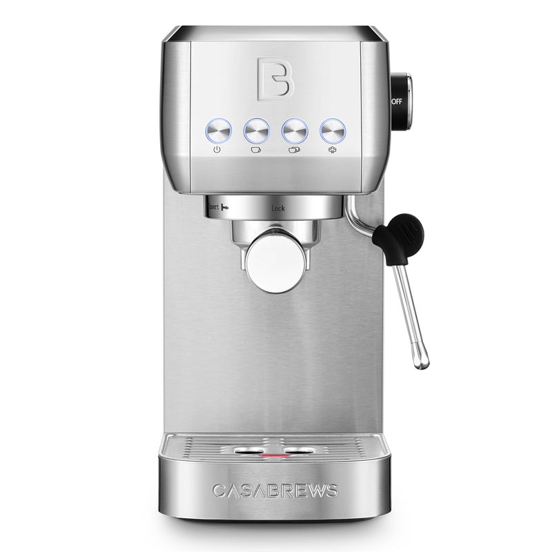 espresso machine  bar, professional espresso maker cappuccino machine, silver